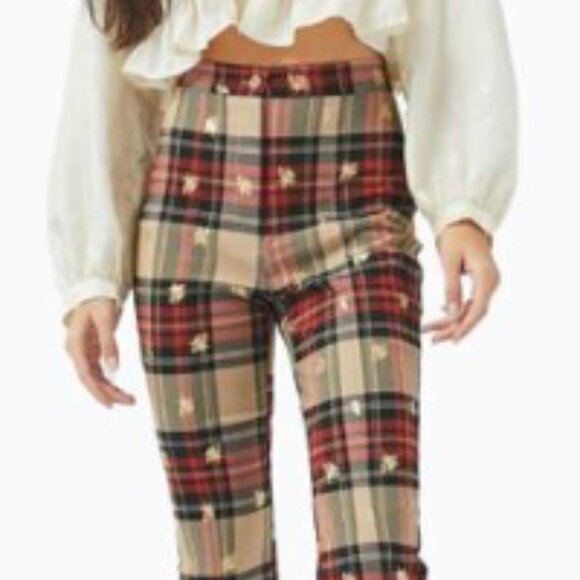 urban outfitters plaid Tessa high rise pants - Picture 1 of 3